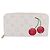 LOUIS VUITTON Monogram Cherry Zippy Long Wallet White M14240 LV Auth 206069SAM Bianco - vista 13