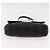 PRADA Chain Shoulder Bag Leather Black Silver Auth mr3021 Silvery - view 5