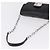 PRADA Chain Shoulder Bag Leather Black Silver Auth mr3021 Silvery - view 8