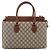Borsa a Mano GUCCI GG Supreme PVC 2way Beige Tono Oro 409534 Auth gh2344 - vista 3