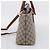 Borsa a Mano GUCCI GG Supreme PVC 2way Beige Tono Oro 409534 Auth gh2344 - vista 5