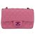 Borsa a tracolla CHANEL Mini Matelasse 20 con catena in pelle d'agnello Pink Gold CC Auth LN219SAM Rosa D'oro - vista 2