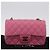 Borsa a tracolla CHANEL Mini Matelasse 20 con catena in pelle d'agnello Pink Gold CC Auth LN219SAM Rosa D'oro - vista 32