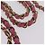 Borsa a tracolla CHANEL Mini Matelasse 20 con catena in pelle d'agnello Pink Gold CC Auth LN219SAM Rosa D'oro - vista 9
