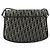 Borsa a tracolla Christian Dior Trotter Canvas Nero Oro Auth 206120V D'oro - vista 3