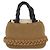 Borsa a tracolla con catena CHANEL in rafia 2way Beige Gold CC Auth 200780SAM D'oro - vista 3