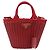 Borsa a mano PRADA in vimini e rattan 2way Rosso Oro Auth LN124SAM D'oro - vista 13
