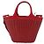 Borsa a mano PRADA in vimini e rattan 2way Rosso Oro Auth LN124SAM D'oro - vista 2