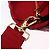 Borsa a mano PRADA in vimini e rattan 2way Rosso Oro Auth LN124SAM D'oro - vista 24
