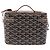 GOYARD Herringbone Vanity Muse Handtasche PVC 2way Schwarz Silber Auth 203159SM - Ansicht 3
