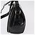 Borsa a tracolla GUCCI in pelle verniciata Nero Argento 001 2113 1677 Auth ka6380 - vista 4