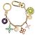 LOUIS VUITTON Porte Cles Chainne Looping Metal Multicolor M66005 LV Auth mr3034A Multicolore