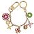 LOUIS VUITTON Porte Cles Chainne Looping Metal Multicolor M66005 LV Auth mr3034A Multicolore - vista 7
