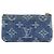 LOUIS VUITTON Monogram Denim Pochette Cles Coin Purse Blue M82961 Auth mr2995V Azul Monograma - vista 2