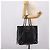 Borsa a mano Balenciaga Mini Paper A4 in pelle nera e argento 357330 Auth mr2968A Nero - vista 25