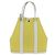 Hermès Borsa a mano HERMES Garden File 28 Canvas 2way Yellow Silver Auth 203841SAV Argento Giallo - vista 2