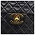 CHANEL Matelasse Big Matelasse 34 Borsa a Tracolla Lamb Skin Black CC Auth mr2970SAV Nero - vista 14