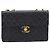 CHANEL Matelasse Big Matelasse 34 Borsa a Tracolla Lamb Skin Black CC Auth mr2970SAV Nero - vista 2