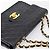 CHANEL Matelasse Big Matelasse 34 Borsa a Tracolla Lamb Skin Black CC Auth mr2970SAV Nero - vista 6