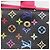 LOUIS VUITTON Monogram Multicolor Agenda PM Cover Black R21076 Auth 206303A Nero - vista 8