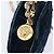 Borsa a tracolla Gianni Versace Chain Velluto Navy Tono Oro Auth bs37150 Blu navy - vista 18