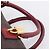 Bolsa de mão LOEWE em couro 2way Bordeaux tom dourado Auth bs37128A - vista 14