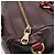 Bolsa de mão LOEWE em couro 2way Bordeaux tom dourado Auth bs37128A - vista 19