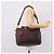 Bolsa de mão LOEWE em couro 2way Bordeaux tom dourado Auth bs37128A - vista 30