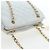Borsa a tracolla CHANEL Matelasse con catena in pelle d'agnello Bianco Gold CC Auth bs37211 D'oro - vista 6