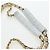 Borsa a tracolla CHANEL Matelasse con catena in pelle d'agnello Bianco Gold CC Auth bs37211 D'oro - vista 9