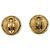 CHANEL Ohrringe Metall Goldfarben CC Auth bs37165V - Ansicht 3