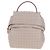 Zaino TOD'S Wave Line in pelle Rosa Argento Auth BA15794A - vista 13