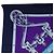 Hermès HERMES Carre 140 Schal Cashmere Navy Purple Auth ar14266M Lila Marineblau - Ansicht 2
