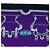 Hermès HERMES Carre 140 Schal Cashmere Navy Purple Auth ar14266M Lila Marineblau - Ansicht 3