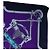 Hermès HERMES Carre 140 Schal Cashmere Navy Purple Auth ar14266M Lila Marineblau - Ansicht 4