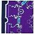 Hermès HERMES Carre 140 Schal Cashmere Navy Purple Auth ar14266M Lila Marineblau - Ansicht 5