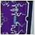 Hermès HERMES Carre 140 Schal Cashmere Navy Purple Auth ar14266M Lila Marineblau - Ansicht 7