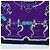 Hermès HERMES Carre 140 Schal Cashmere Navy Purple Auth ar14266M Lila Marineblau - Ansicht 9
