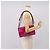 Borsa a tracolla con catena CHANEL Matelasse Boy Chanel Velluto Rosa Argento CC Auth 206259M - vista 22