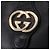 Bolsa de Ombro GUCCI Web Sherry Line em Couro Preto e Dourado Auth 206101 - vista 20