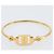 Bracciale Salvatore Ferragamo Vala Metallo Tono Oro Auth 206151V - vista 11