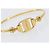 Bracciale Salvatore Ferragamo Vala Metallo Tono Oro Auth 206151V - vista 7