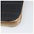 Borsa a pochette CHANEL Choco Bar in pelle d'agnello nera e oro CC Auth 206033V Nero D'oro - vista 13