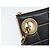 Borsa a pochette CHANEL Choco Bar in pelle d'agnello nera e oro CC Auth 206033V Nero D'oro - vista 15