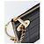 Borsa a pochette CHANEL Choco Bar in pelle d'agnello nera e oro CC Auth 206033V Nero D'oro - vista 16