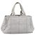 PRADA Canapa MM Handtasche Canvas Hellblau Goldfarben Auth bs37121 - Ansicht 2