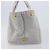 PRADA Canapa MM Handtasche Canvas Hellblau Goldfarben Auth bs37121 - Ansicht 5