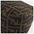 Borsa a Tracolla FENDI Zucca Canvas Mamma Baguette Nero e Marrone Auth LN208V - vista 18