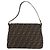 Borsa a Tracolla FENDI Zucca Canvas Mamma Baguette Nero e Marrone Auth LN208V - vista 2