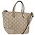 Borsa GUCCI GG Canvas Guccissima 2 vie Oro 353121 Auth ka6419 D'oro